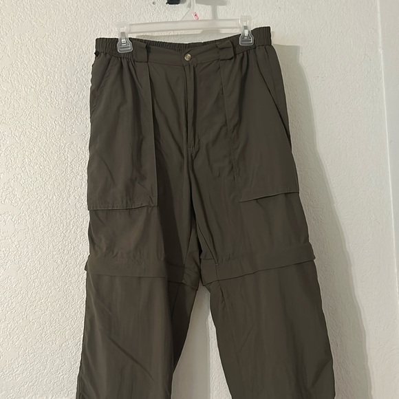 Men's Olive Green Cargo Pants - Picture 1 of 11